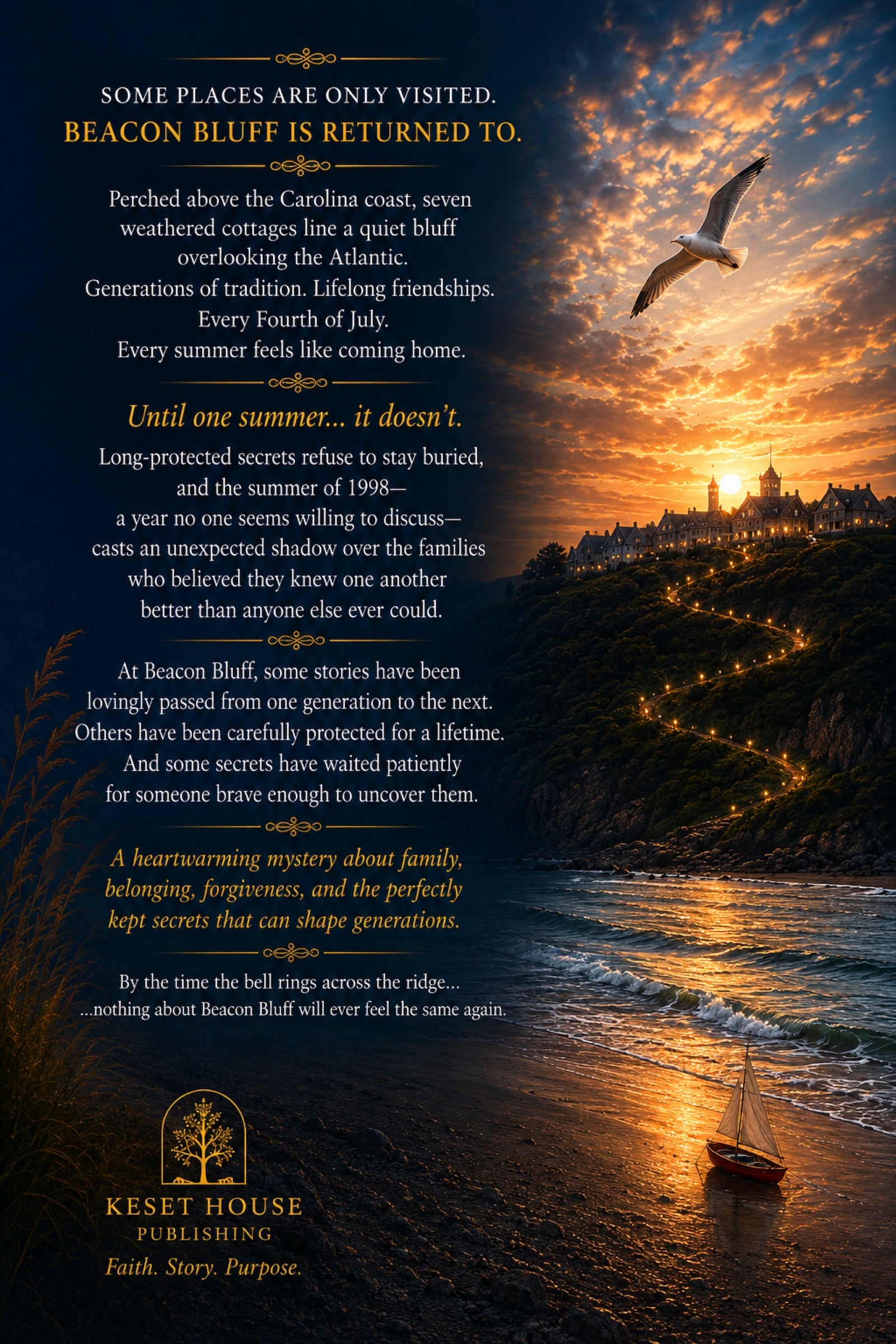Beacon Bluff: The Returning Tide back cover and synopsis